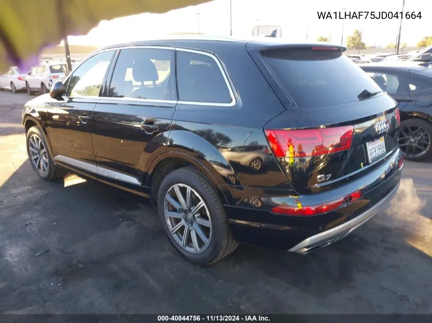 2018 Audi Q7 2.0T Premium VIN: WA1LHAF75JD041664 Lot: 40844756