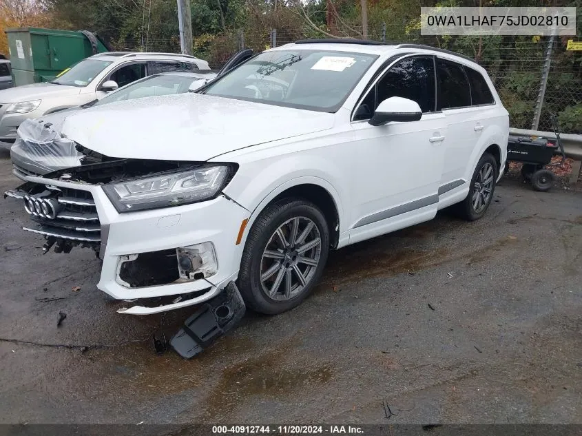 2018 Audi Q7 2.0T Premium VIN: 0WA1LHAF75JD02810 Lot: 40912744