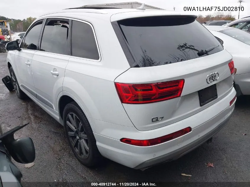 2018 Audi Q7 2.0T Premium VIN: 0WA1LHAF75JD02810 Lot: 40912744