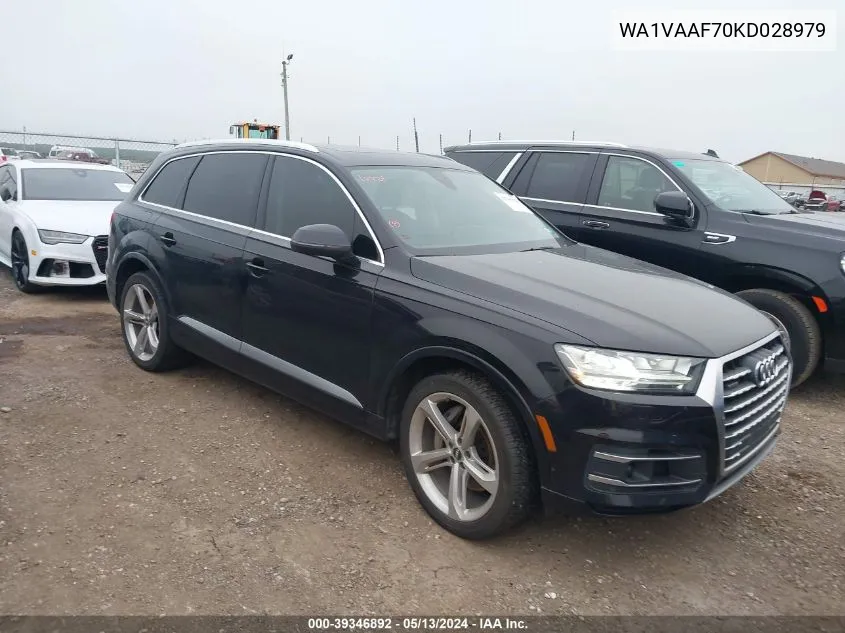 2019 Audi Q7 55 Premium VIN: WA1VAAF70KD028979 Lot: 39346892