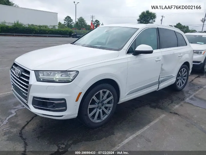 2019 Audi Q7 55 Premium/55 Se Premium VIN: WA1LAAF76KD002166 Lot: 39898433