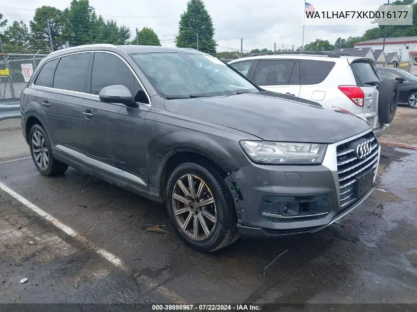 2019 Audi Q7 45 Premium/45 Se Premium VIN: WA1LHAF7XKD016177 Lot: 39898967