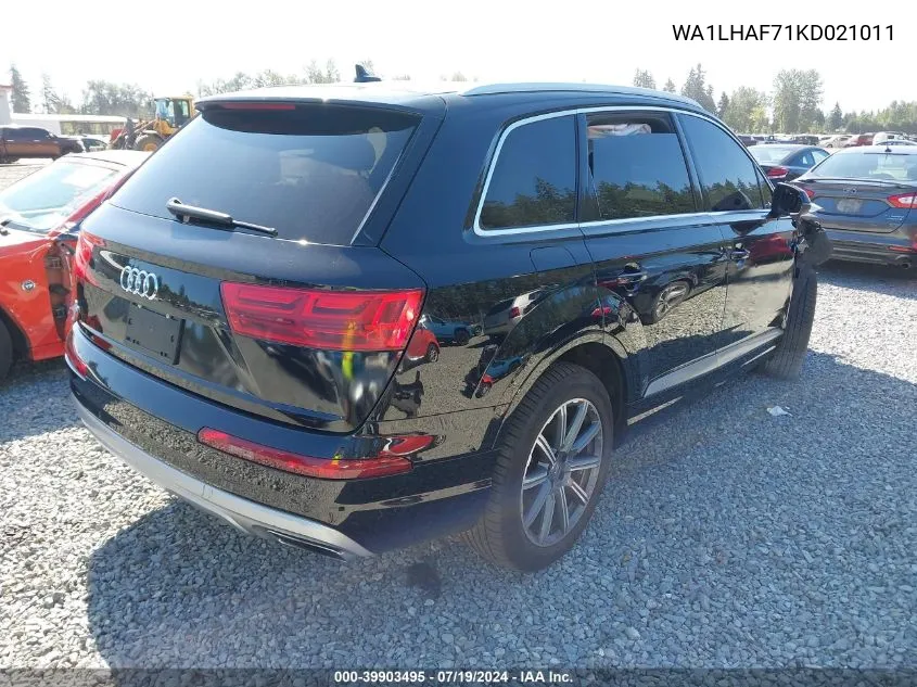 WA1LHAF71KD021011 2019 Audi Q7 45 Premium/45 Se Premium