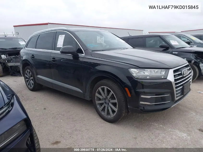 2019 Audi Q7 45 Premium/45 Se Premium VIN: WA1LHAF79KD015845 Lot: 39930778