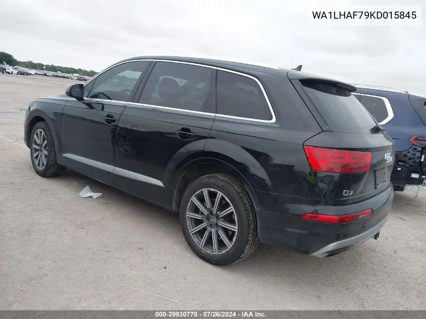 2019 Audi Q7 45 Premium/45 Se Premium VIN: WA1LHAF79KD015845 Lot: 39930778