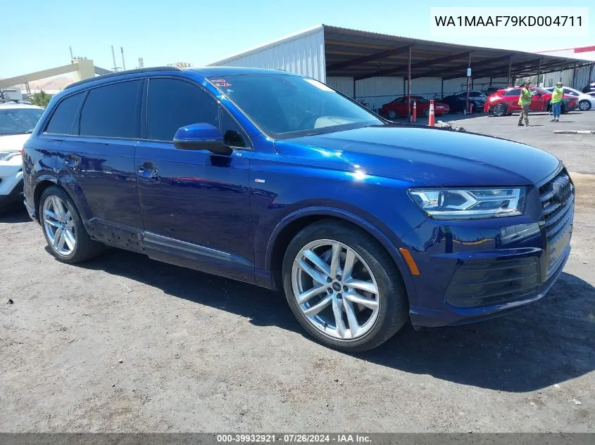 WA1MAAF79KD004711 2019 Audi Q7