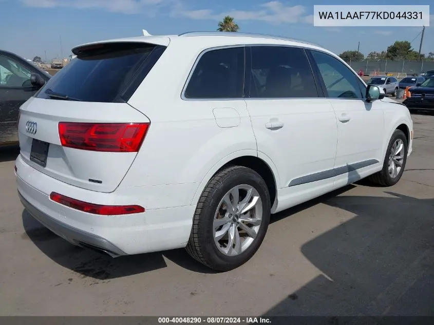 WA1LAAF77KD044331 2019 Audi Q7 55 Premium/55 Se Premium