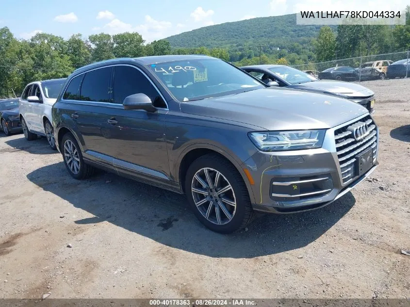 WA1LHAF78KD044334 2019 Audi Q7 45 Se Premium