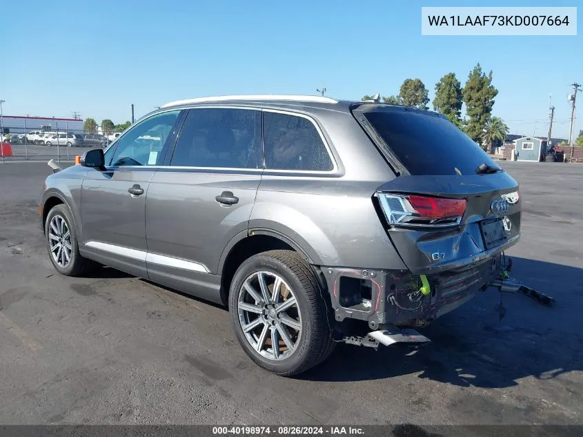 WA1LAAF73KD007664 2019 Audi Q7 55 Premium/55 Se Premium