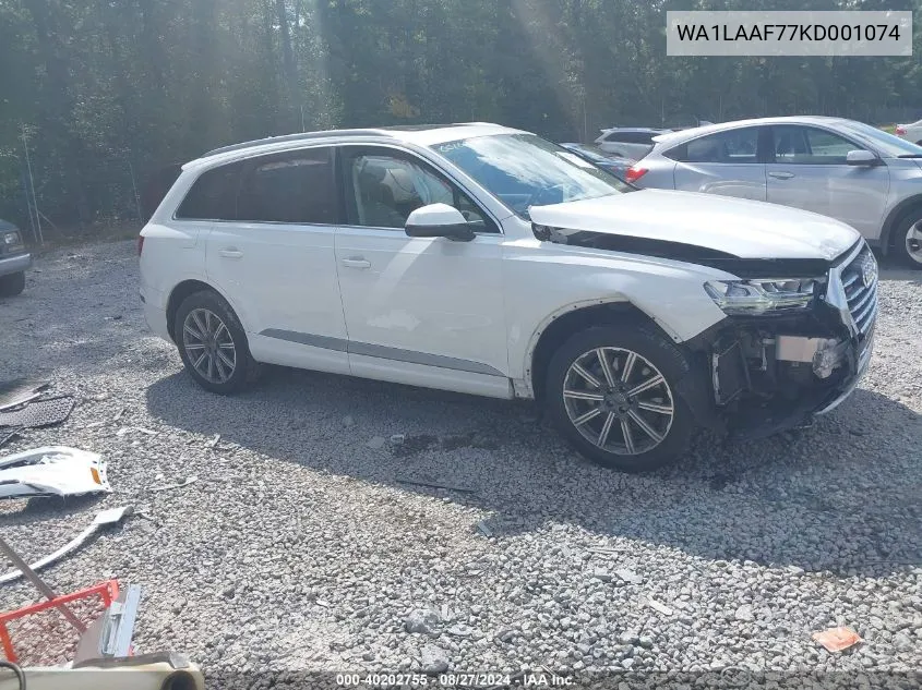 WA1LAAF77KD001074 2019 Audi Q7 55 Premium/55 Se Premium