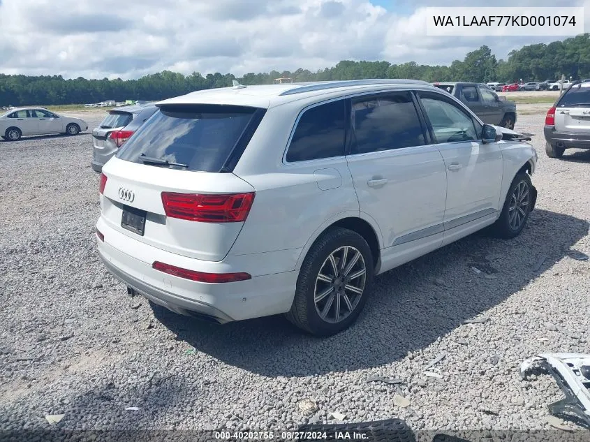 WA1LAAF77KD001074 2019 Audi Q7 55 Premium/55 Se Premium