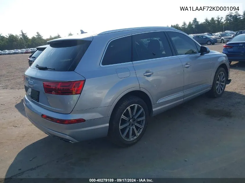 WA1LAAF72KD001094 2019 Audi Q7 55 Premium/55 Se Premium