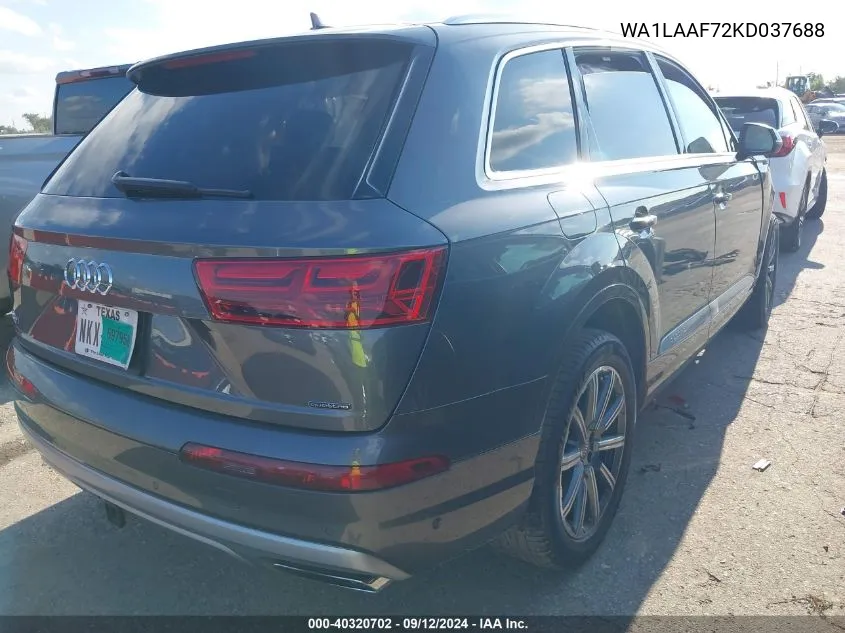 WA1LAAF72KD037688 2019 Audi Q7 Premium Plus/Se Premium P