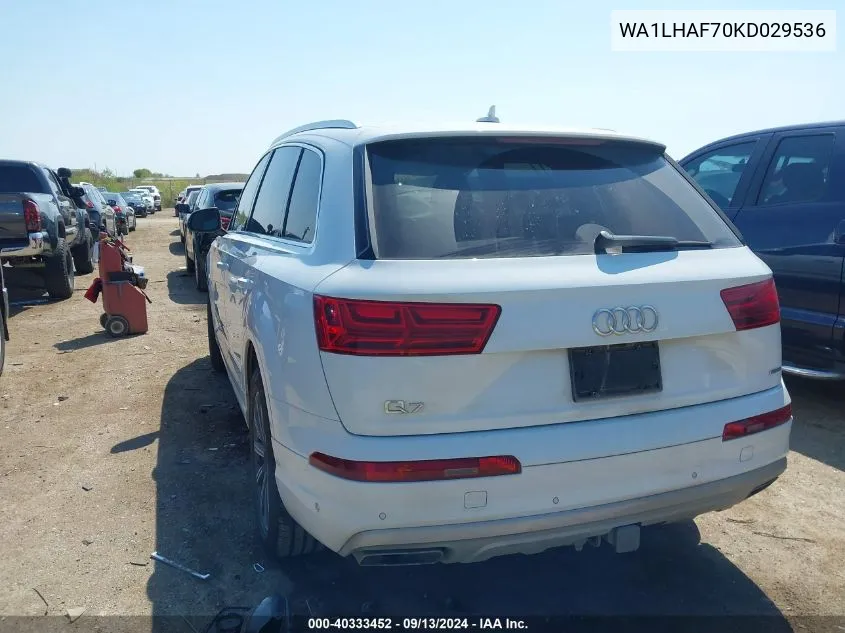 WA1LHAF70KD029536 2019 Audi Q7 Premium Plus/Se Premium P