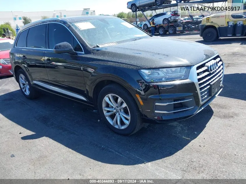 2019 Audi Q7 55 Premium/55 Se Premium VIN: WA1LAAF79KD045917 Lot: 40344893