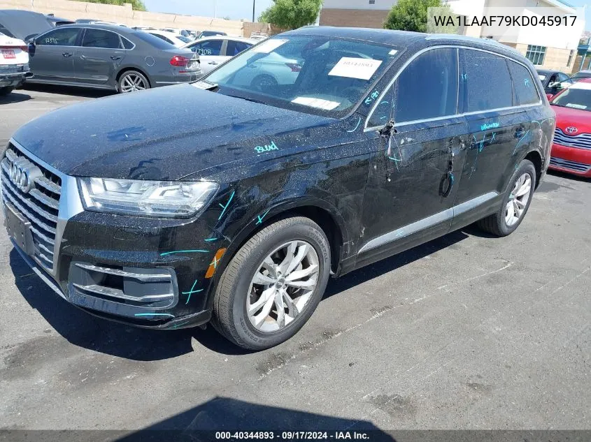 2019 Audi Q7 55 Premium/55 Se Premium VIN: WA1LAAF79KD045917 Lot: 40344893