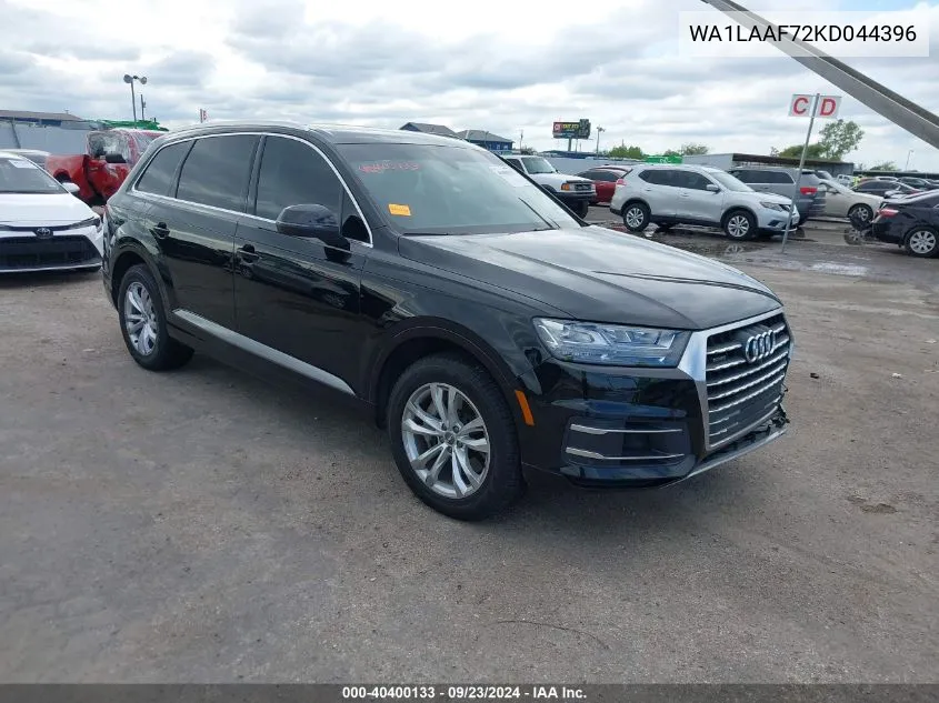 WA1LAAF72KD044396 2019 Audi Q7 55 Premium/55 Se Premium