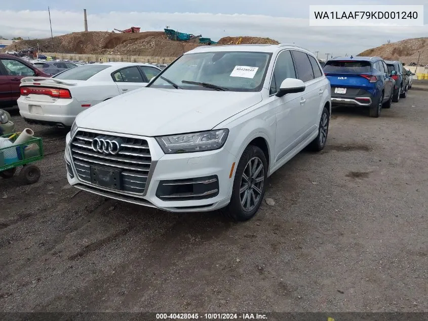 WA1LAAF79KD001240 2019 Audi Q7 55 Premium/55 Se Premium