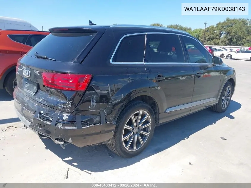 2019 Audi Q7 Premium Plus/Se Premium P VIN: WA1LAAF79KD038143 Lot: 40433412