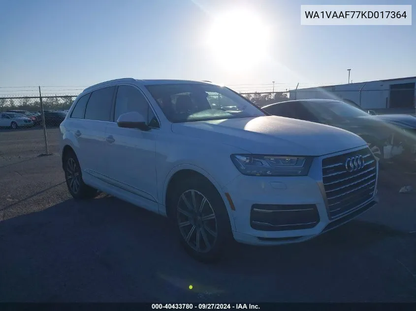 WA1VAAF77KD017364 2019 Audi Q7 55 Premium