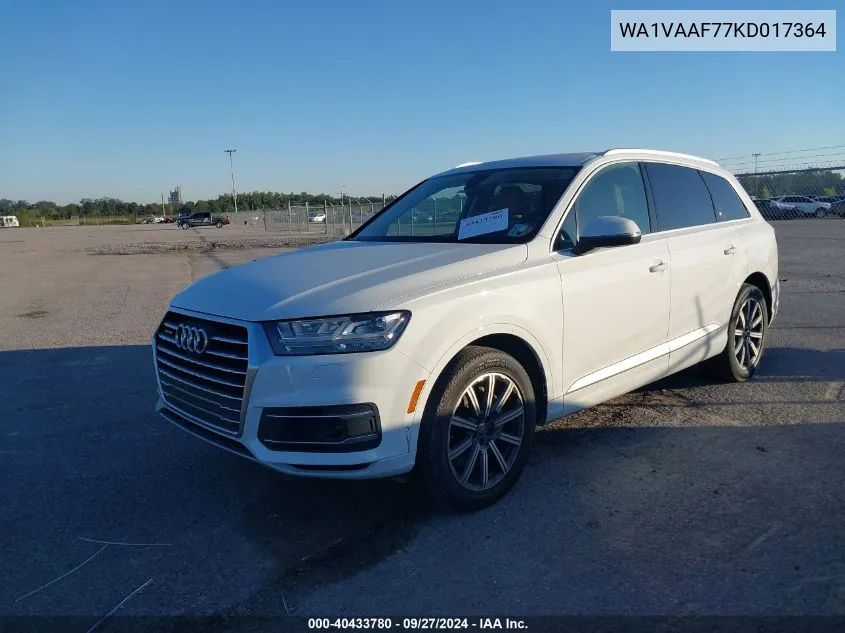 WA1VAAF77KD017364 2019 Audi Q7 55 Premium