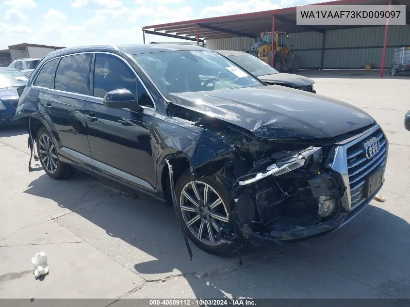 2019 Audi Q7 55 Premium VIN: WA1VAAF73KD009097 Lot: 40509112