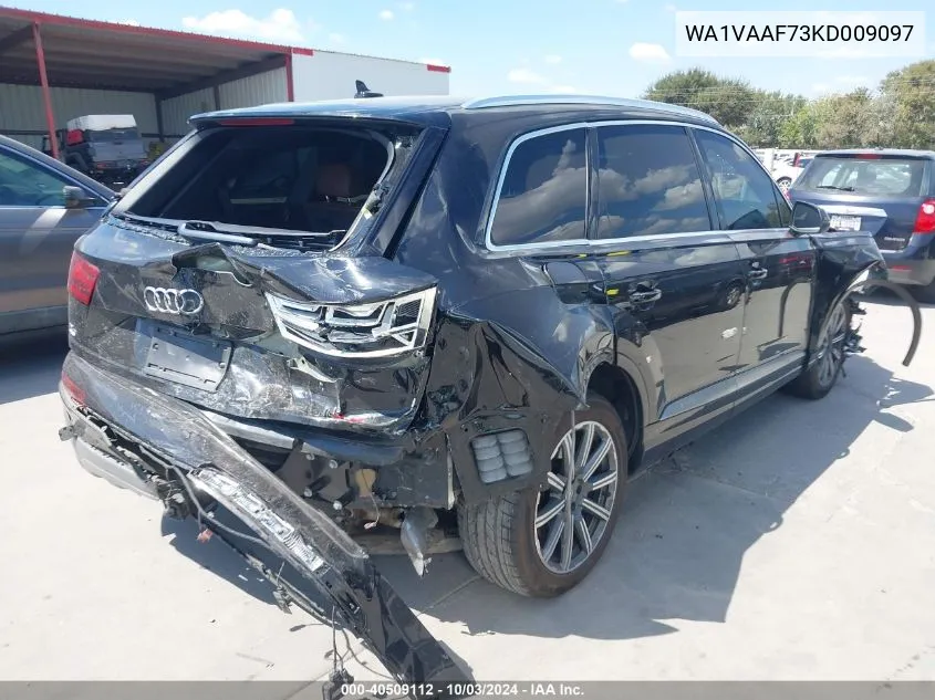 2019 Audi Q7 55 Premium VIN: WA1VAAF73KD009097 Lot: 40509112