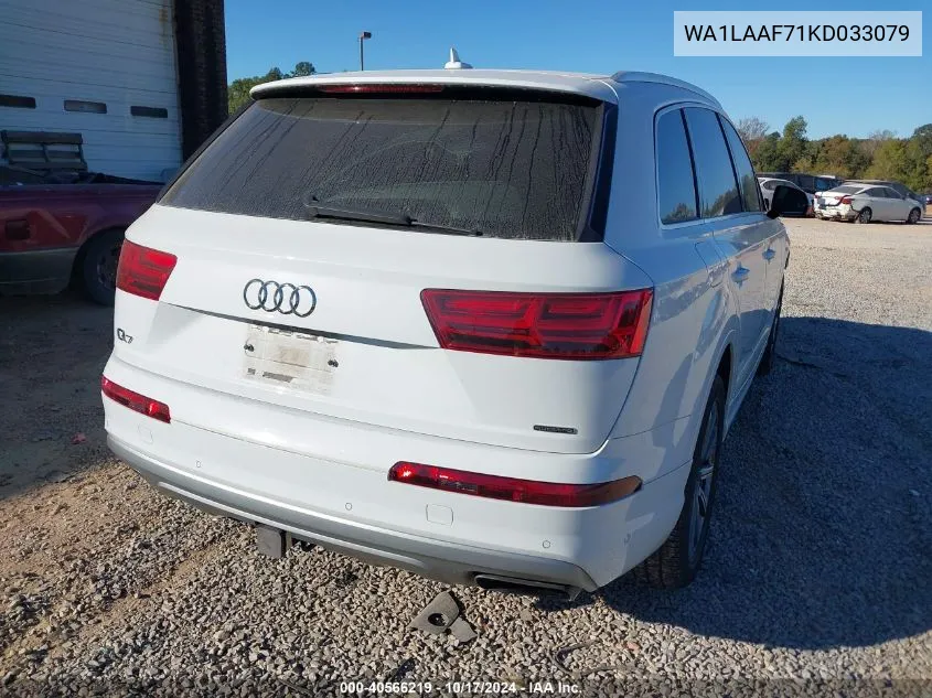 2019 Audi Q7 55 Premium/55 Se Premium VIN: WA1LAAF71KD033079 Lot: 40566219