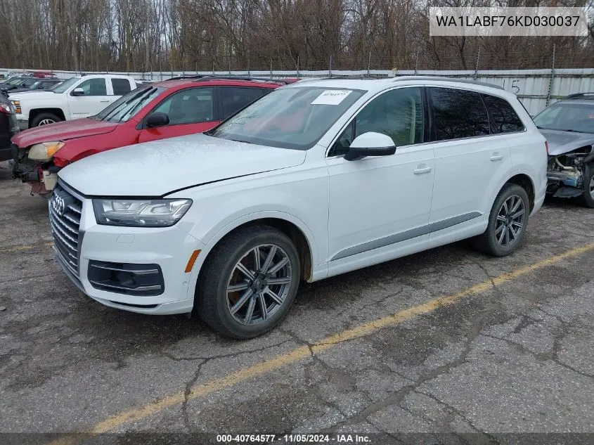 2019 Audi Q7 55 Premium VIN: WA1LABF76KD030037 Lot: 40764577