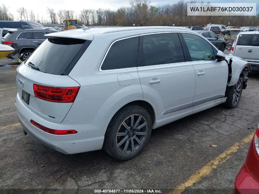 2019 Audi Q7 55 Premium VIN: WA1LABF76KD030037 Lot: 40764577