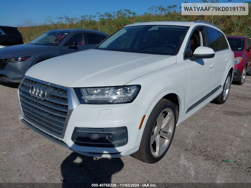 2019 Audi Q7 55 Premium VIN: WA1VAAF79KD019178 Lot: 40768226