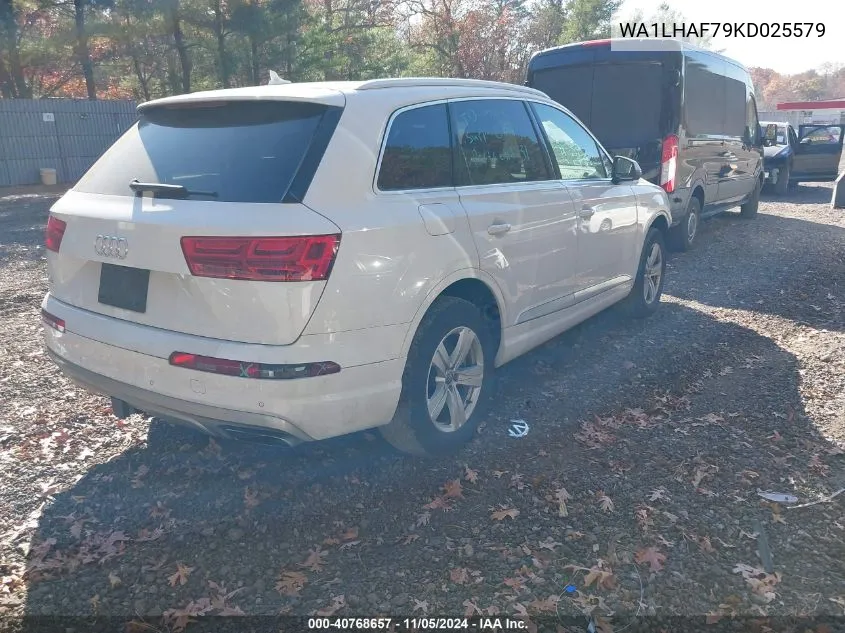 2019 Audi Q7 45 Premium VIN: WA1LHAF79KD025579 Lot: 40768657