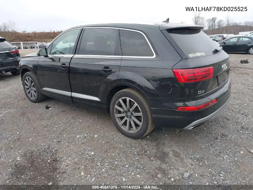 2019 Audi Q7 45 Premium/45 Se Premium VIN: WA1LHAF78KD025525 Lot: 40841276