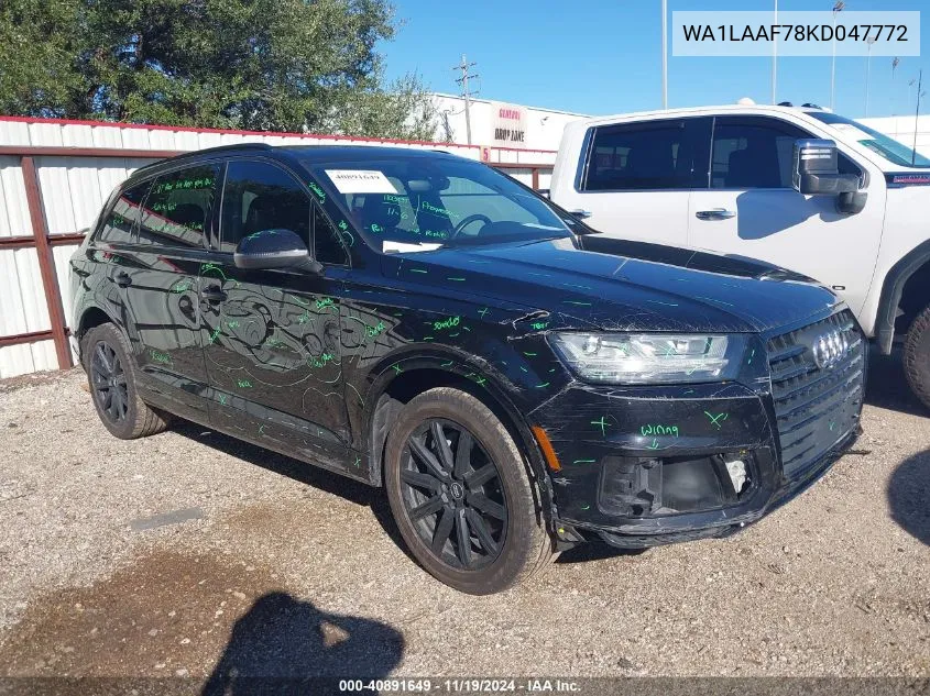 2019 Audi Q7 55 Premium/55 Se Premium VIN: WA1LAAF78KD047772 Lot: 40891649