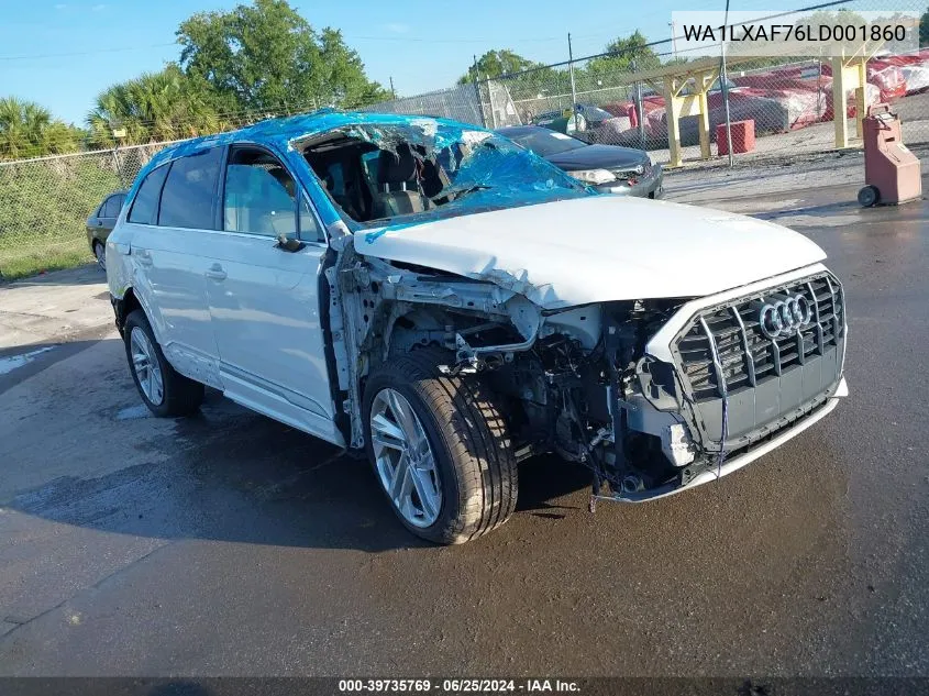 2020 Audi Q7 Premium Plus 55 Tfsi Quattro Tiptronic VIN: WA1LXAF76LD001860 Lot: 39735769