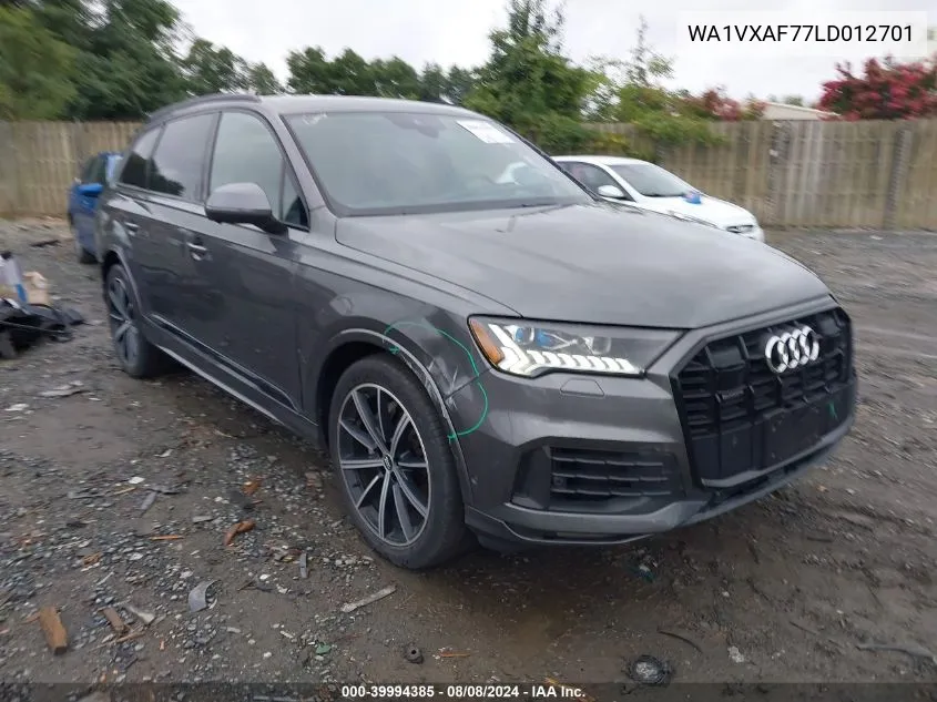 2020 Audi Q7 Prestige 55 Tfsi Quattro Tiptronic VIN: WA1VXAF77LD012701 Lot: 39994385