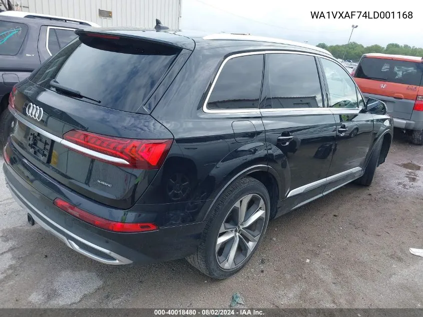 2020 Audi Q7 Prestige 55 Tfsi Quattro Tiptronic VIN: WA1VXAF74LD001168 Lot: 40018480