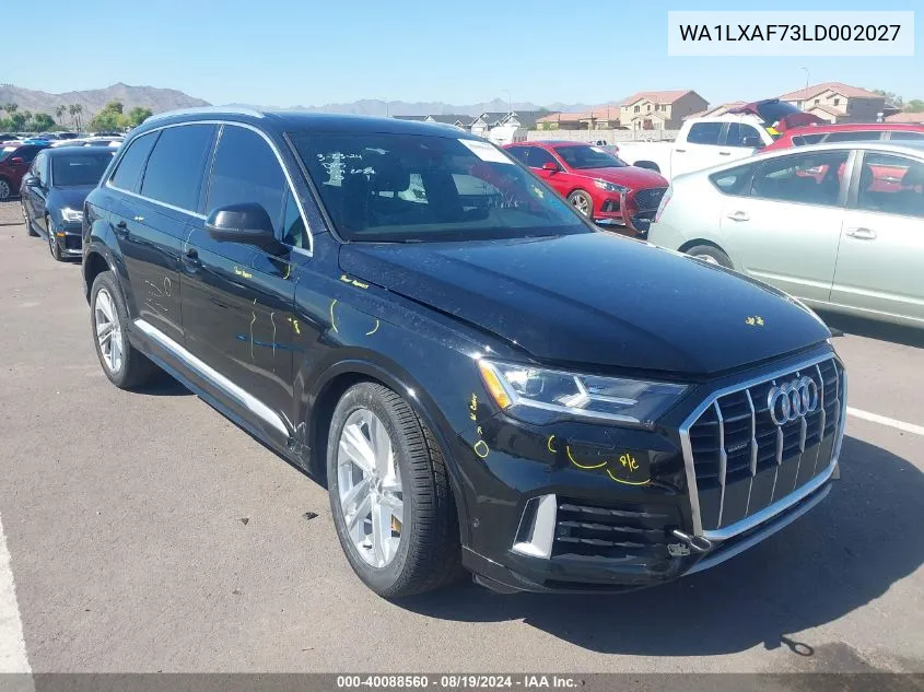 WA1LXAF73LD002027 2020 Audi Q7 Premium Plus 55 Tfsi Quattro Tiptronic