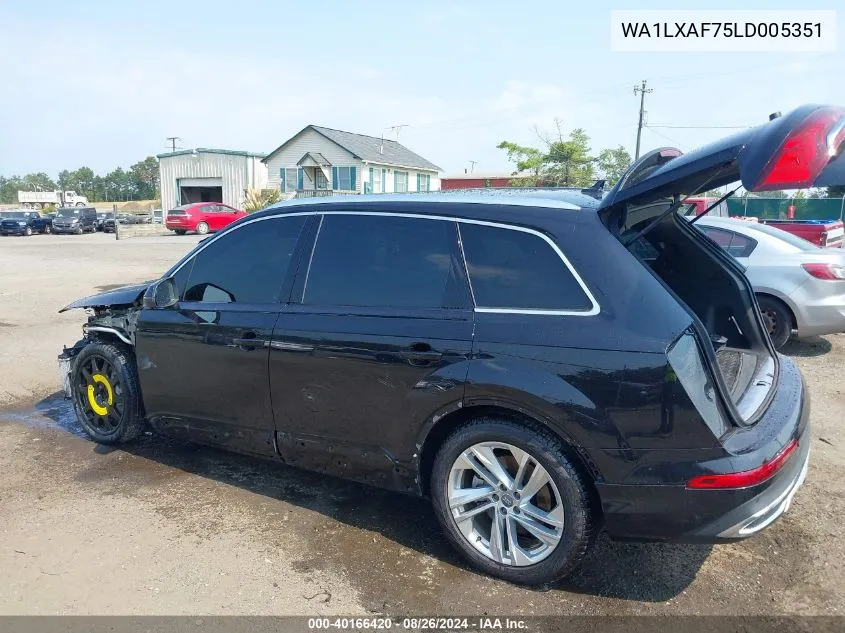 2020 Audi Q7 Premium Plus 55 Tfsi Quattro Tiptronic VIN: WA1LXAF75LD005351 Lot: 40166420