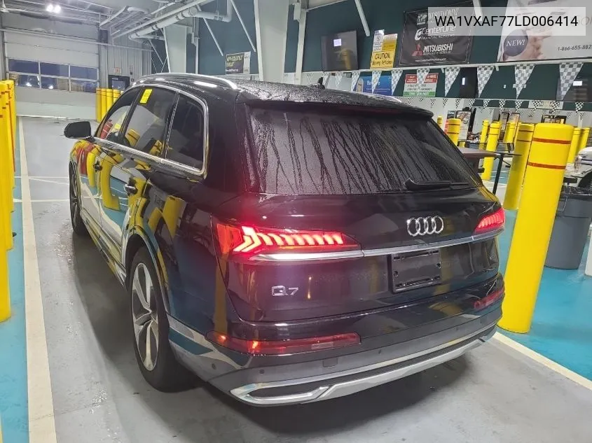 2020 Audi Q7 Prestige 55 Tfsi Quattro Tiptronic VIN: WA1VXAF77LD006414 Lot: 40578229