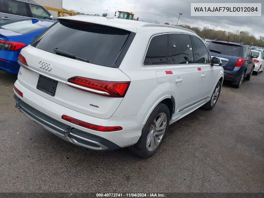 2020 Audi Q7 Premium 45 Tfsi Quattro Tiptronic VIN: WA1AJAF79LD012084 Lot: 40772741