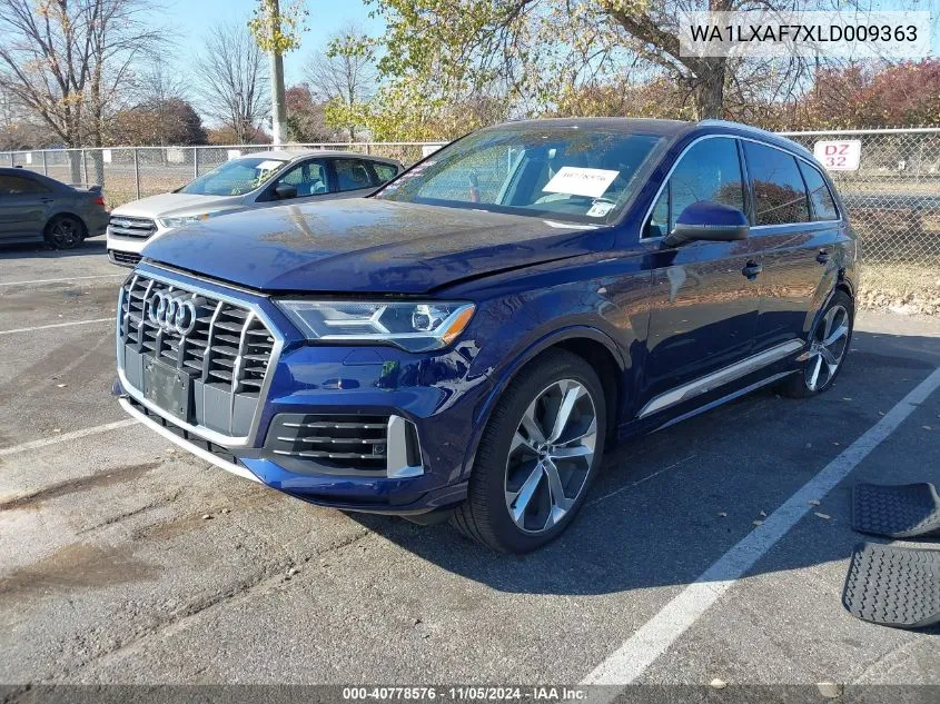 2020 Audi Q7 Premium Plus 55 Tfsi Quattro Tiptronic VIN: WA1LXAF7XLD009363 Lot: 40778576