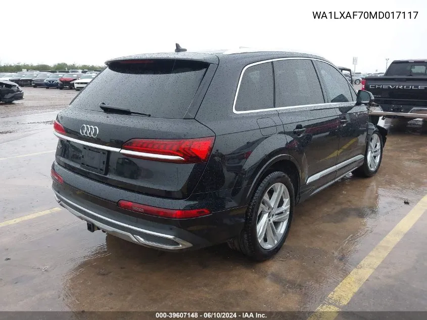 WA1LXAF70MD017117 2021 Audi Q7 Premium Plus 55 Tfsi Quattro Tiptronic