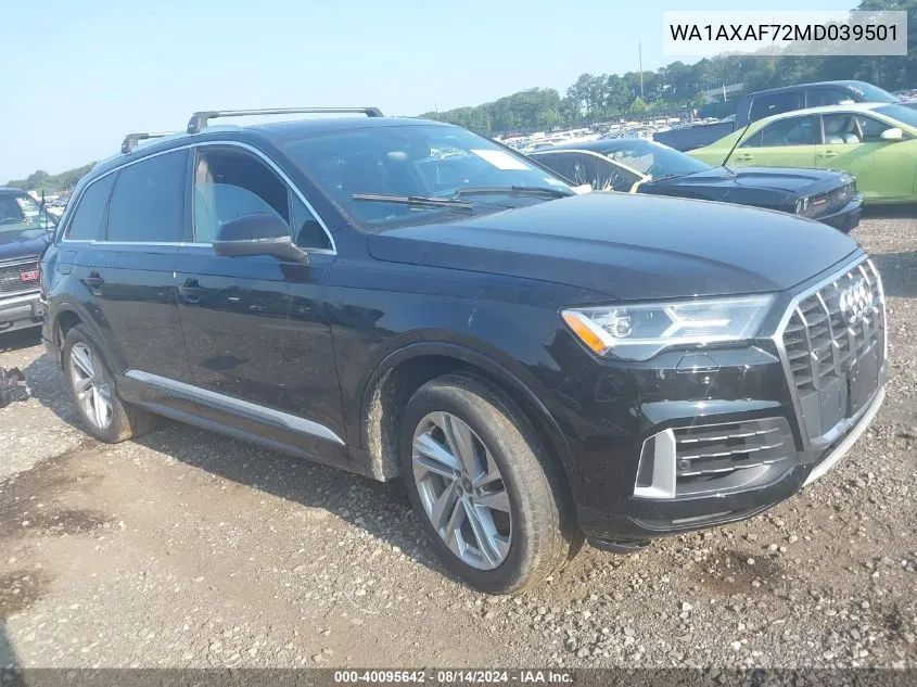 WA1AXAF72MD039501 2021 Audi Q7 Premium 55 Tfsi Quattro Tiptronic