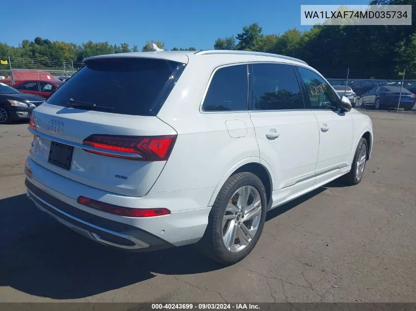 WA1LXAF74MD035734 2021 Audi Q7 Premium Plus 55 Tfsi Quattro Tiptronic