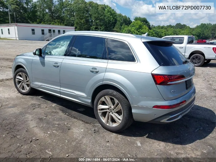 WA1LCBF72PD007730 2023 Audi Q7 Premium Plus 45 Tfsi Quattro Tiptronic