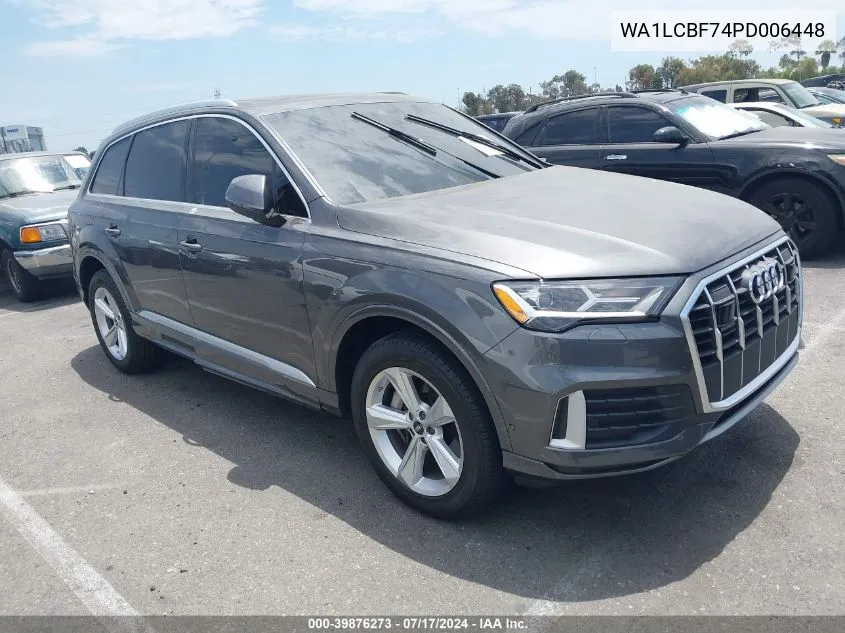 2023 Audi Q7 Premium Plus 45 Tfsi Quattro Tiptronic VIN: WA1LCBF74PD006448 Lot: 39876273