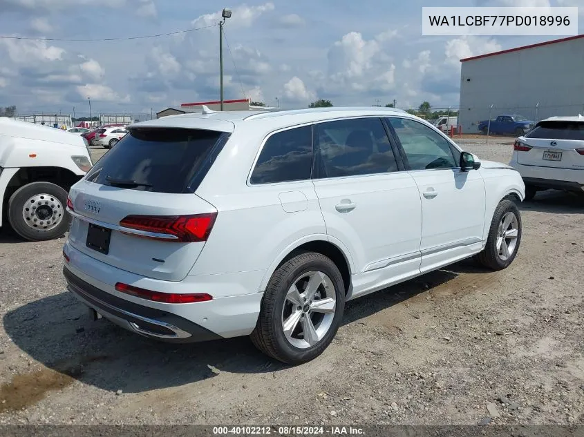 2023 Audi Q7 Premium Plus 45 Tfsi Quattro Tiptronic VIN: WA1LCBF77PD018996 Lot: 40102212