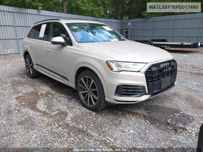 2023 Audi Q7 Premium Plus 55 Tfsi Quattro Tiptronic VIN: WA1LXBF78PD017490 Lot: 40121848