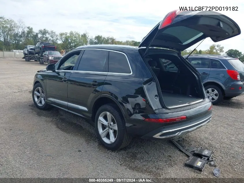 2023 Audi Q7 Premium Plus 45 Tfsi Quattro Tiptronic VIN: WA1LCBF72PD019182 Lot: 40355249